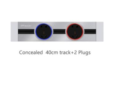 China Aluminum Wall Power Track Socket Embedded Installation Power Track System for sale
