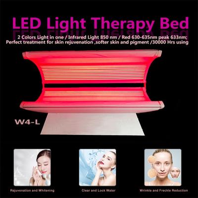 China Cabine clara vermelha das camas da terapia do diodo emissor de luz do removedor completo do enrugamento do corpo à venda