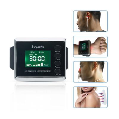 China Suyzeko Digital Hyperlipidemia Medical Laser Watch Blood Pressure Laser Therapy Watch for sale