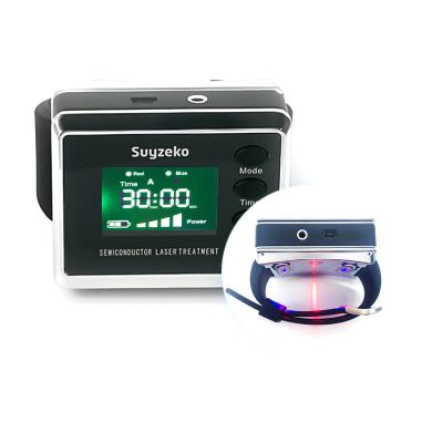 China SSCH GaALAs Sinusitis Diabetes Medical Laser Watch Red Blue 26pcs LED for sale