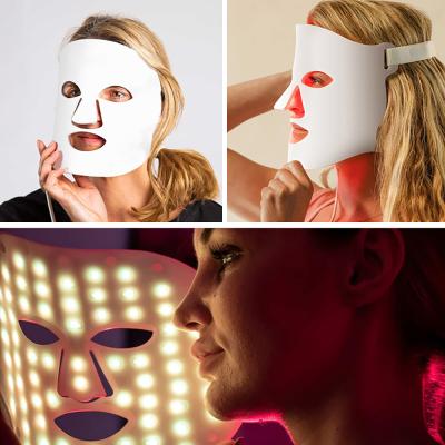China Anti Aging Red Near Infrared Light Therapy Mask Silicone Photodynamics Led Mask for sale