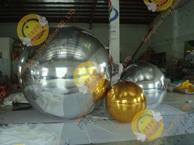China El helio grande decorativo de la Navidad hincha el doble inflable 0.3m m del espejo en venta