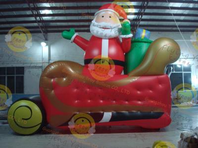 中国 クリスマスの装飾のための巨大で膨脹可能な気球サンタクロース 販売のため