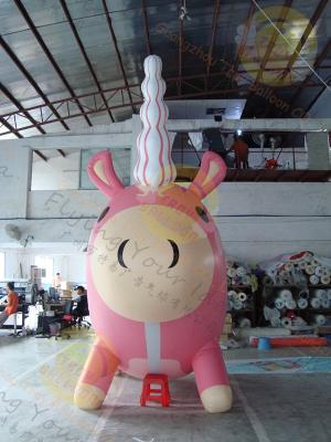 China Unicornio inflable grande atractivo, globo durable modificado para requisitos particulares del unicornio en venta
