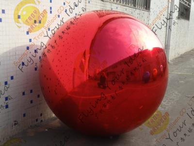 China Aufblasbarer Helium-Werbungs-Ballon, roter Spiegel-Ballon PVCs zu verkaufen