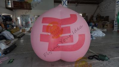 China balões dados forma do pêssego de 2m fruto alto para o UL do CE do aniversário do partido das crianças à venda