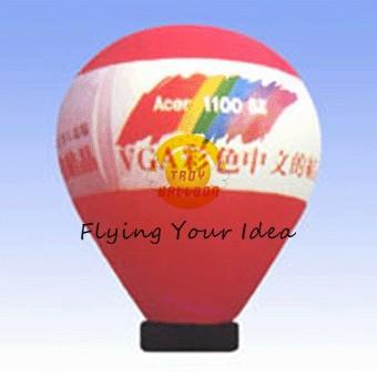 China Red 7m Inflatable Advertising Balloon With 0.4mm PVC Tarpaulin For Entertainment for sale