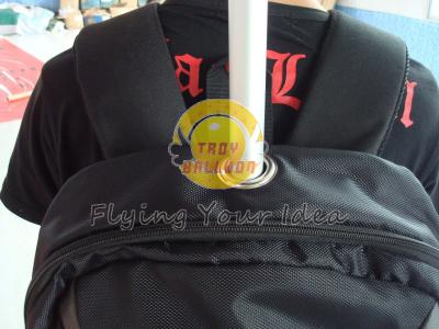 China Fireproof Advertising Inflatable Backpack Balloon with Good Elastic for anniversary event for sale