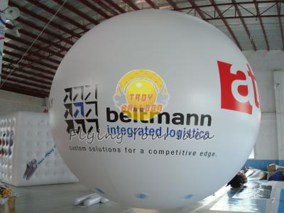 China El helio inflable blanco de la publicidad del diámetro los 4m hincha con el material del PVC de 0.20m m para la promoción en venta