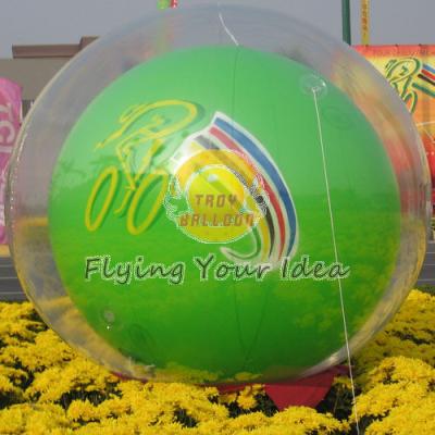 China O Ballon inflável do hélio do verde versátil reusável da impressão de Digitas, infla o balão à terra à venda