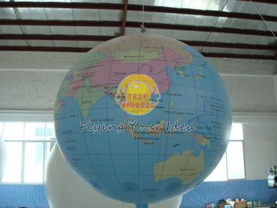 China 7ft Diameter Inflatable Advertising Helium Earth Balloons Globe for Political events for sale
