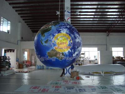 China 1.5m Giant Full Digital Printed Earth Balloons Globe with Good Elastic for Sporting events for sale