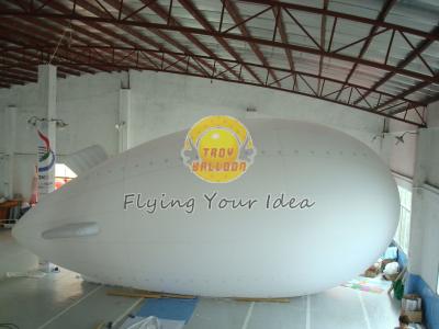 China Fireproof Reusable Giant Advertising helium blimp / zeppelin Balloons with PVC for sale