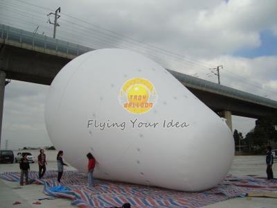 China Customized White Giant Advertising Balloons with 170mm tether points for Opening event for sale
