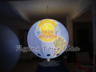 China Custom Colorful Inflatable Lighting Balloon globe with total digital printing for Parade for sale
