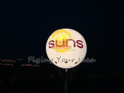 China Fireproof 2.5m diameter reusable Inflatable Lighting Balloons for opening event for sale