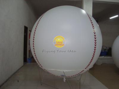 China Customized Fireproof Inflatable Ground Advertising Helium Baseball, Sport Balloons for sale