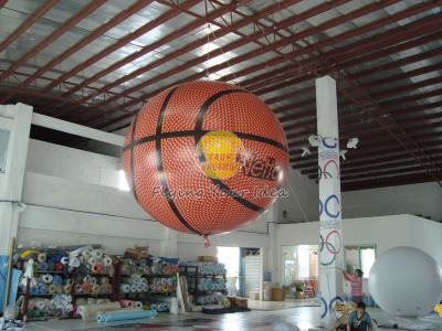 China Fireproof Filled Helium Sport basketball Balloons with UV Protected Printing for Promotion for sale