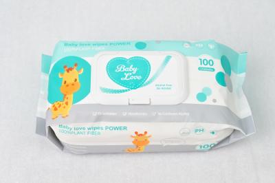 China Water Based Baby Cleansing Wipes Hypoallergenic Rayon Spunlace Latex Free for sale