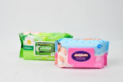China 65GSM Hypoallergenic Wet Wipes Flushable Wet Wipes For Kids for sale