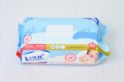 China GMP Certified Baby Wet Wipes Alcohol Free Paraben Free Allergy Tested Wipes for sale