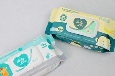 China Limpiezas de limpieza para bebés de algodón 100% orgánico Super Premium Aloe Vera Vitamina E en venta