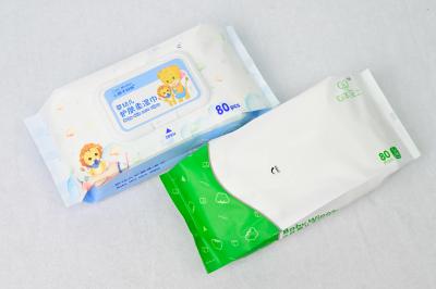 Κίνα 80 Μετρητά Καθαριστικά πετσέτες για μωρά Χωρίς ερεθισμό Ελαφριά βρεγμένα πετσέτες Υποαλλεργικά Χωρίς άρωμα προς πώληση
