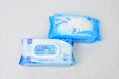 China Plant Based Material Adult Hypoallergenic Flushable Pre Moistened Cleaning Wipes for sale