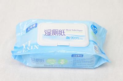 China EDI Pure Water Eco Friendly Toilet Wet Wipes OEM ODM 20 X 14cm for sale