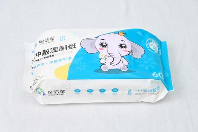 China Weak Acidic PH Value Toilet Flushable Wipes Meticulous Care Health 0 Bacteria 20 X 14cm Custom for sale