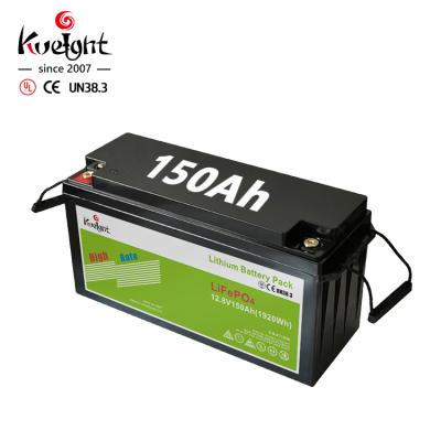 Chine batterie de secours solaire d'Ion Battery Lifepo 4 rv de lithium de 12v 150ah pour le réverbère à vendre