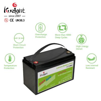 China Rechargeable 12v 100Ah Lithium Iron Phosphate Battery LiFePO4 Battery Pack UPS Energy Storage System With High Quality for sale