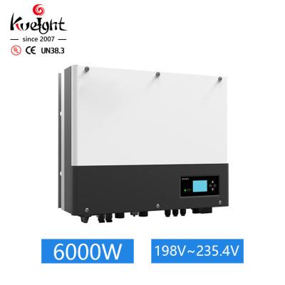 China Mppt 6000 Watt Grid Tie Inverter 230v Grid Hybrid Solar Power Inverter With UPS for sale