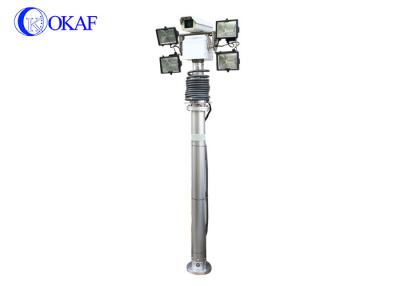 China 5m 6m Telescopic Camera With Light Vehicle Mounted Night Scan Light Tower for sale