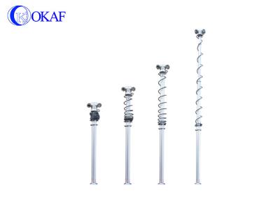 China Aluminum Alloy Night Scan Light Tower Telescopic Camera With Light IP66 for sale