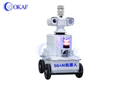 China Real-Time Online Environmental Monitoring 5G AI Security Patrol Robot à venda