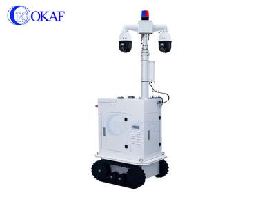 China Intelligent Security patrol robot CAN/ serial port control Robot with PTZ camera for sale