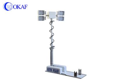 China Mobile LED Night Scan Light Tower , 1.8m Vehicle Mounted Light Tower Mast for sale
