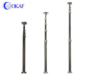 China Manual Telescopic Mast Pole , Mobile Telescoping Camera Mast / Antenna Mast With Lock for sale