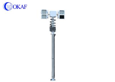 China Pneumatic Mobile Lighting Mast Portable Light Towers Ground / Vehicle Mounted for sale