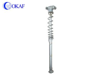 China Vehicle Mounted Telescopic Mast Pole , Portable Telescoping Mast Silver Color for sale