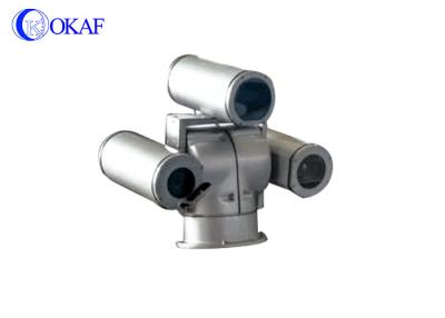 Chine Caméra thermique d'inclinaison de casserole de trois capteurs, caméra de sécurité d'IP de long terme/vidéo surveillance  à vendre