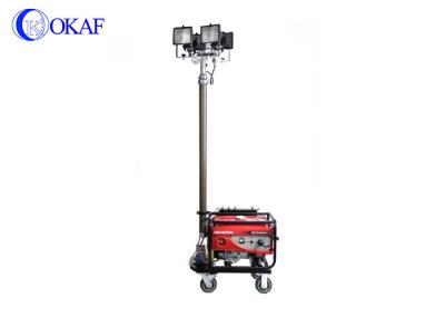 China Small Trailer Telescopic Mast Pole , Electric Telescoping Antenna Mast Mount Lamps for sale
