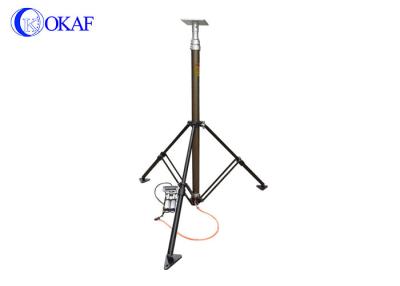China Foot Pump Telescopic Mast Pole 3.5 Meter Tripod Light Tower For LED Lighting for sale
