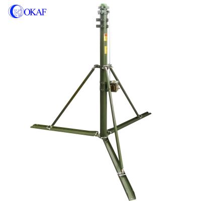 China 26 Fuß 44lb 8M Military Telescoping Antenna Mast-mit Stativ zu verkaufen