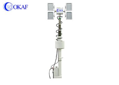 China RS485 6M Mobile Aluminum Telescoping Mast 4*120W CREE Lamp for sale