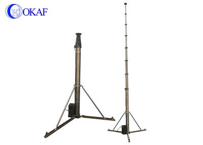 China 19 Feet Telescopic Antenna Mast Alloy 6063B For Reconnaissance for sale
