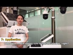 Mobile sentry cctv surveillance trailer OK-PRO5