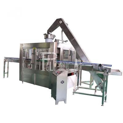 China Máquina automática de enchimento de garrafa de vidro 3 em 1 Linha de produção de equipamento de enchimento de enchimento de lavagem com tampa de coroa à venda