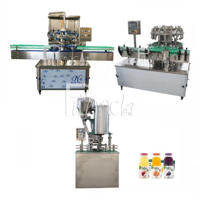 China Glass Bottle 0-2L Automatic Fruit Juice Beverage Hot Filling Machine Washing Filling Capping Line for sale